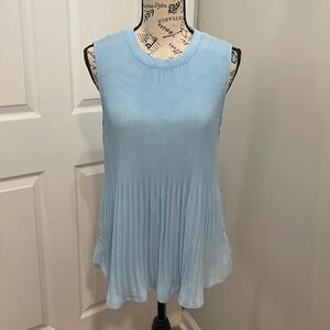 Adrianna  Papell baby blue pleated top